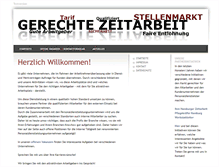 Tablet Screenshot of gerechte-zeitarbeit.de
